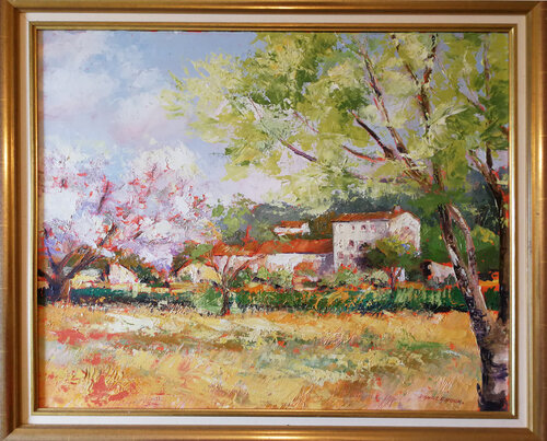 lumière de provence amandierd fleurid von daniel LANOUX, Malerei kaufen auf Singulart
