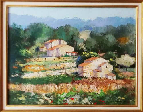 Provence mas traditionels von daniel LANOUX, Malerei kaufen auf Singulart