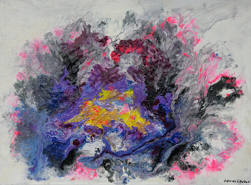 l'univers craque di daniel LANOUX, Pittura in vendita su Singulart