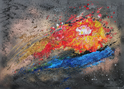 Comete version bis von daniel LANOUX, Malerei kaufen auf Singulart