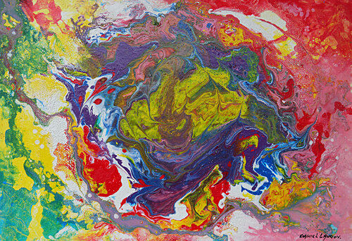 Rotation colorée van daniel LANOUX, Schilderij te koop op Singulart