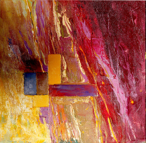 Opposition by daniel LANOUX, Painting for Sale on Singulart