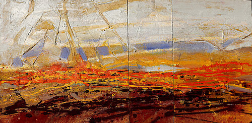 Bord de mer marée basse by daniel LANOUX, Painting for Sale on Singulart