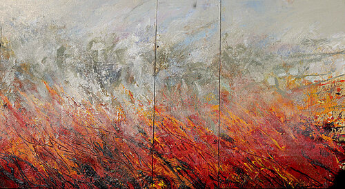 Sans ou cent visage dans la fumée by daniel LANOUX, Painting for Sale on Singulart