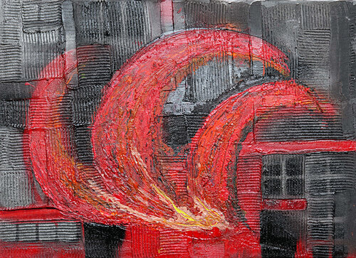 Langues de feu par daniel LANOUX, Peinture en vente sur Singulart