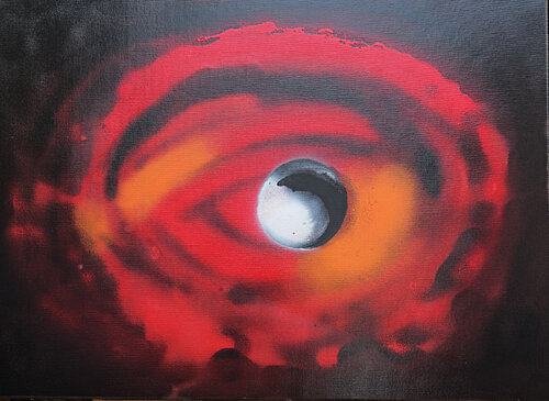 Oeil noir von daniel LANOUX, Malerei kaufen auf Singulart