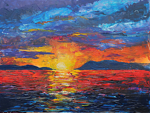 Couleurs couchant von daniel LANOUX, Malerei kaufen auf Singulart