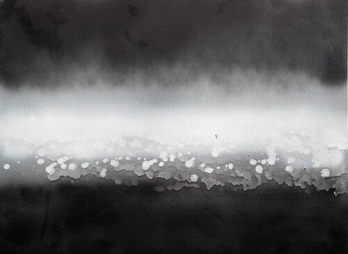 Ressazc mer noire par daniel LANOUX, Peinture en vente sur Singulart