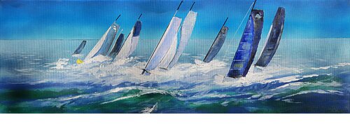 Regate by daniel LANOUX, Painting for Sale on Singulart