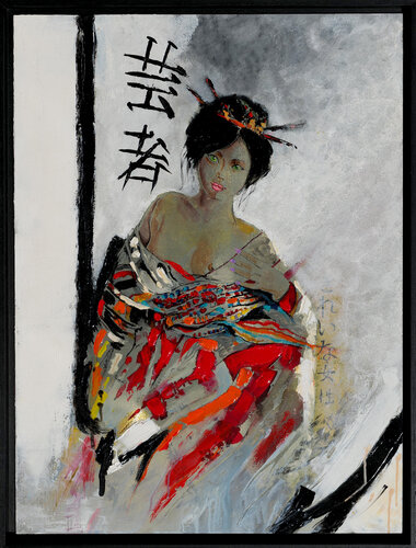 Geisha di daniel LANOUX, Pittura in vendita su Singulart