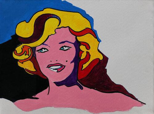 maryline pop art von daniel LANOUX, Malerei kaufen auf Singulart