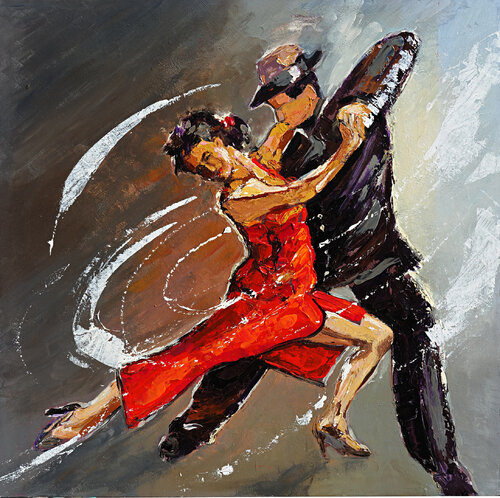 Tango, danse romantique by daniel LANOUX, Painting for Sale on Singulart