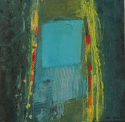 Carré bleu par daniel LANOUX, Peinture en vente sur Singulart