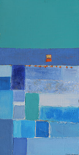 Couché or sur mer bleue di daniel LANOUX, Pittura in vendita su Singulart