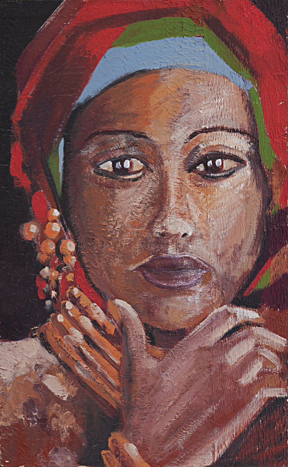 La femme orientale au turban daniel LANOUX Originalgemälde zu verkaufen