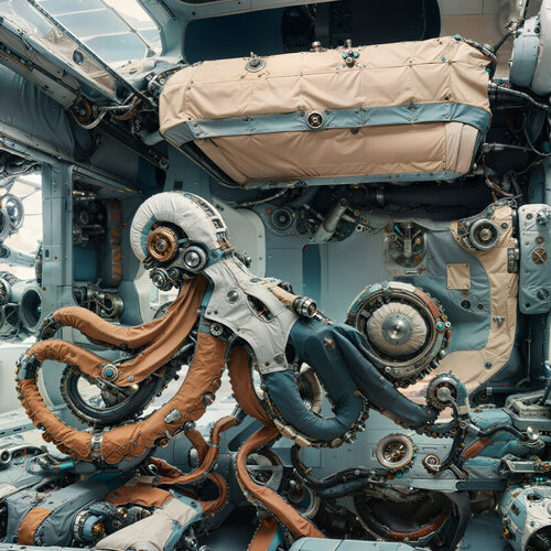 kraken & engine VII von Werner Fleischmann, Druck kaufen auf Singulart