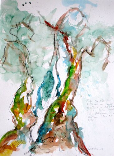 Ölbäume Cortona Italien von Klaus-Jürgen Wittig, Malerei kaufen auf Singulart