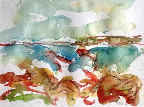Pointe de la Torche Bretagne Frankreich par Klaus-Jürgen Wittig, Œuvre sur papier en vente sur Singulart