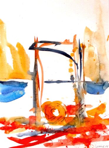 Tempeltor Naxos Griechenland par Klaus-Jürgen Wittig, Peinture en vente sur Singulart
