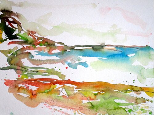 Monterosso Cinque Terre Italien by Klaus-Jürgen Wittig, 絵画 for Sale on Singulart