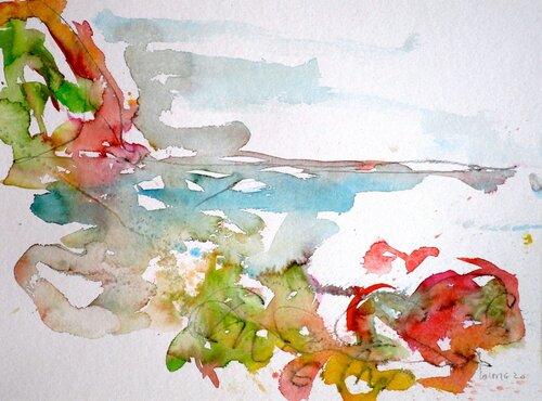 Riomaggiore Cinque Terre Italien de Klaus-Jürgen Wittig, Pintura a la venta en Singulart