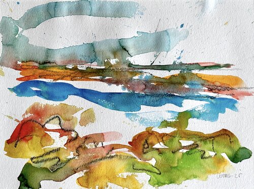 Pointe de la Torche Bretagne Frankreich by Klaus-Jürgen Wittig, Work on Paper for Sale on Singulart