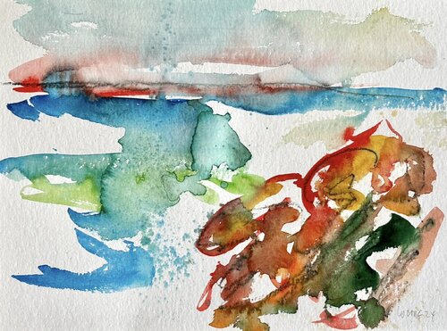 Wilde Küste. St. Guenole, Bretagne Frankreich by Klaus-Jürgen Wittig, Work on Paper for Sale on Singulart