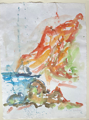 Steile Küste in Playa del Ingles La Gomera Spanien 2011 di Klaus-Jürgen Wittig, Opera su carta in vendita su Singulart