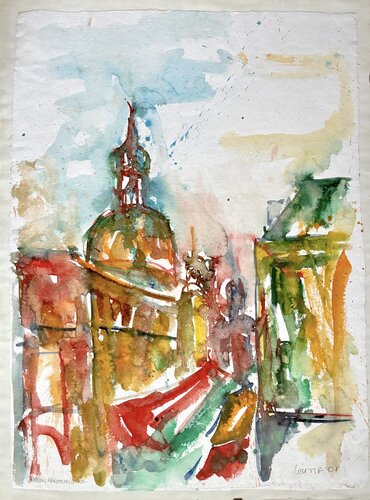Frauenkirche Dresden Deutschland von Klaus-Jürgen Wittig, Werk auf Papier kaufen auf Singulart