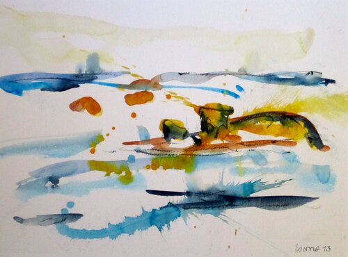 Bei Naxos, Ägäis Griechenland by Klaus-Jürgen Wittig, 絵画 for Sale on Singulart