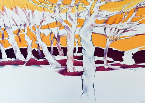 Futaie by Jean-François Vautrin, Work on Paper for Sale on Singulart