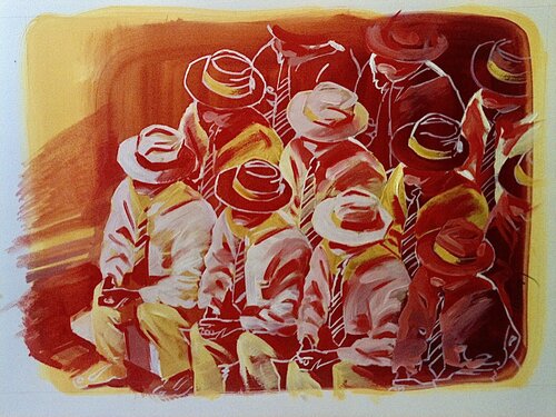 Hommes à Chapeau Jean-François Vautrin