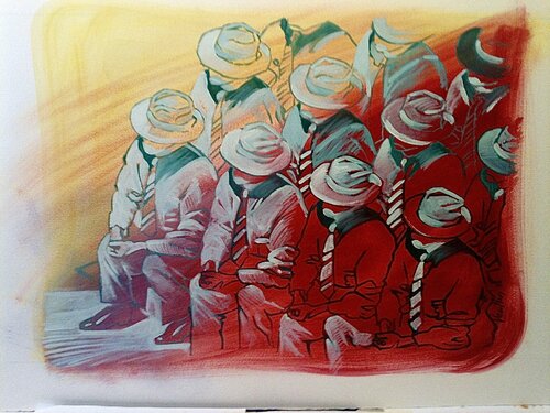 Hommes à Chapeau Jean-François Vautrin