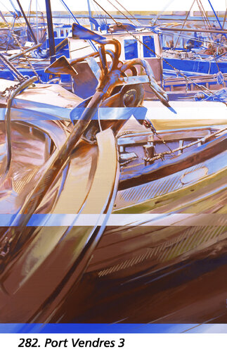 Port Vendres 3 par Jean-François Vautrin, Peinture en vente sur Singulart