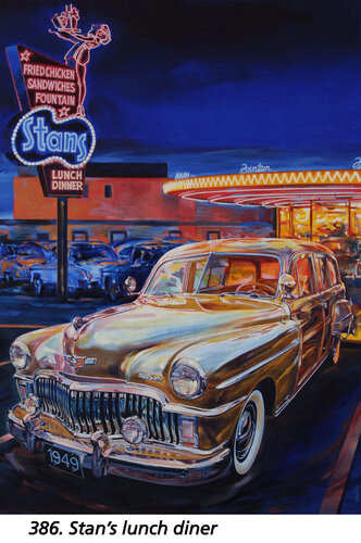 Stan Lunch Diner di Jean-François Vautrin, Pittura in vendita su Singulart