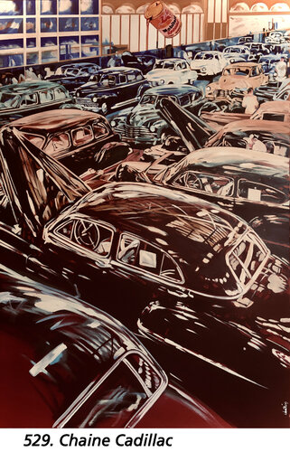 Chaine Cadillac 1946 di Jean-François Vautrin, Pittura in vendita su Singulart