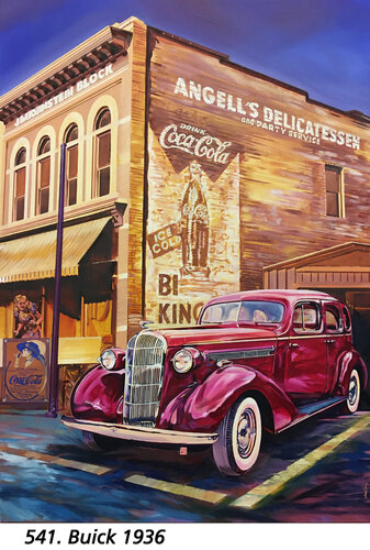 Buick 1936 par Jean-François Vautrin, Peinture en vente sur Singulart