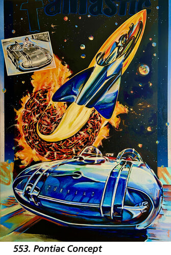 Pontiac Concept  ( modèle Club Méd. 1956 ) von Jean-François Vautrin, Malerei kaufen auf Singulart
