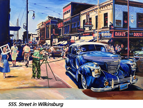 Street in Wilkinsburg van Jean-François Vautrin, Schilderij te koop op Singulart