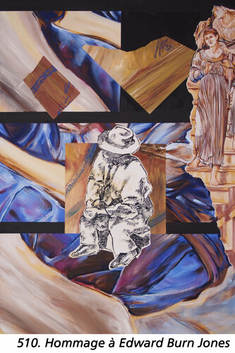 Hommage à Edward Burne - Jones ( 1833-1898 ) by Jean-François Vautrin, 絵画 for Sale on Singulart