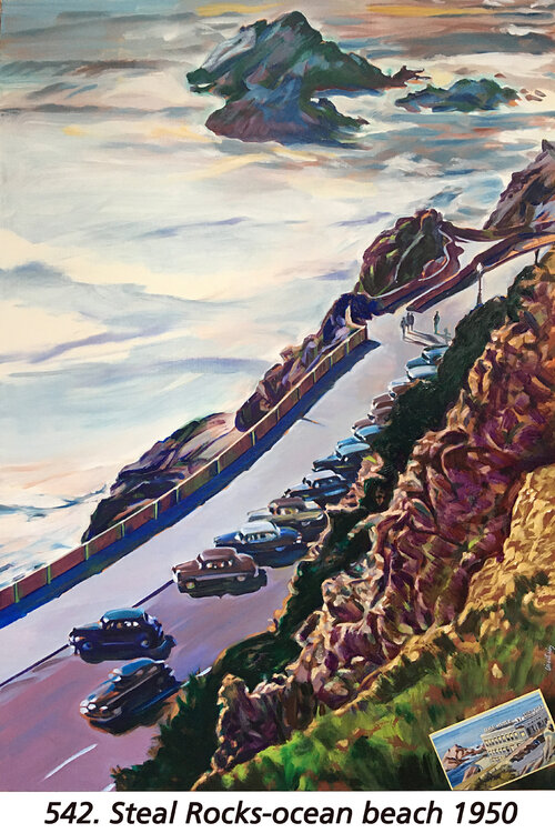 Steal Rocks-océan beach ( 1950 ) Jean-François Vautrin