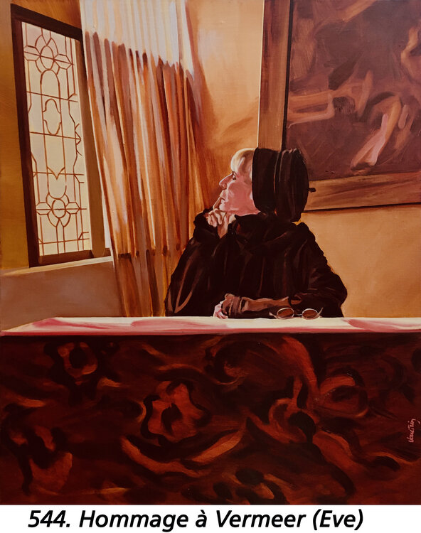 Hommage à Vermeer  (  1632-1675 )   ( Evelyne Schamasch  ) Jean-François Vautrin
