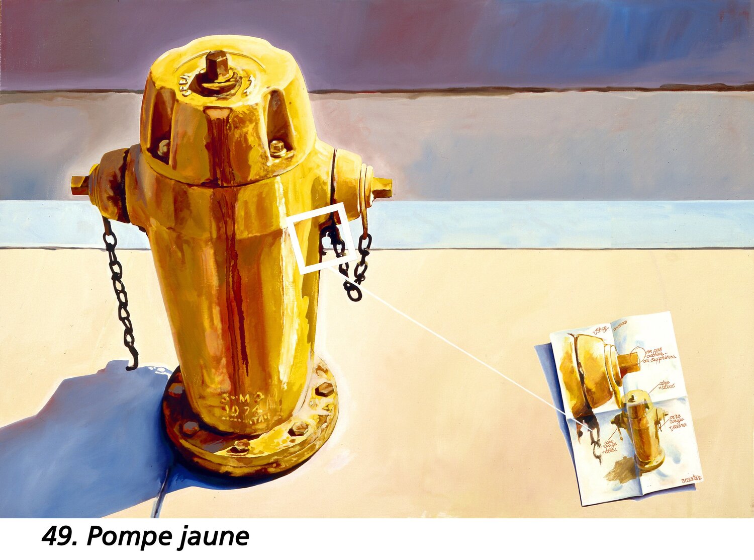 Pompe Jaune Jean-François Vautrin Originalgemälde zu verkaufen