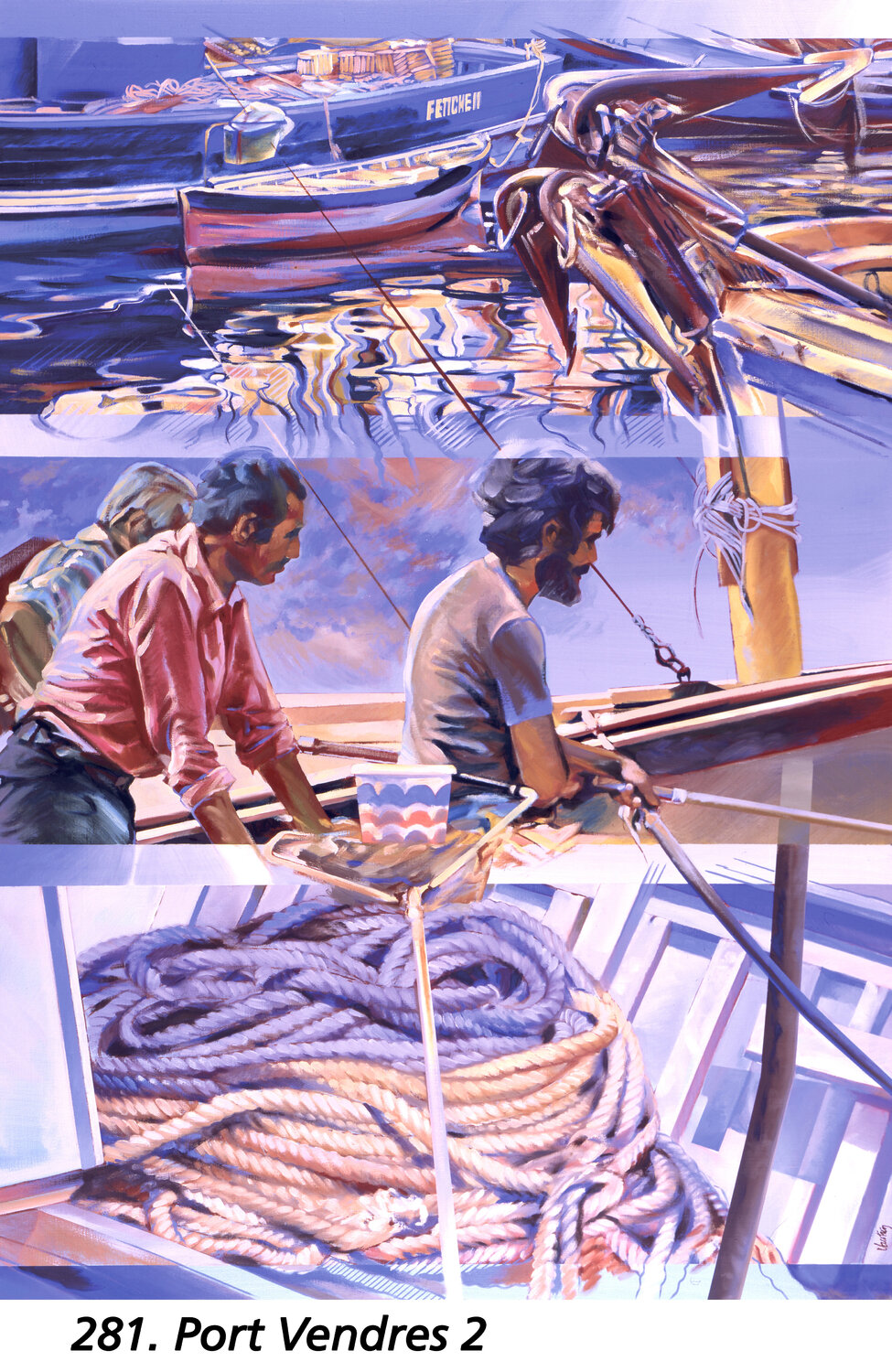 Port Vendres 2 Jean-François Vautrin Originalgemälde zu verkaufen