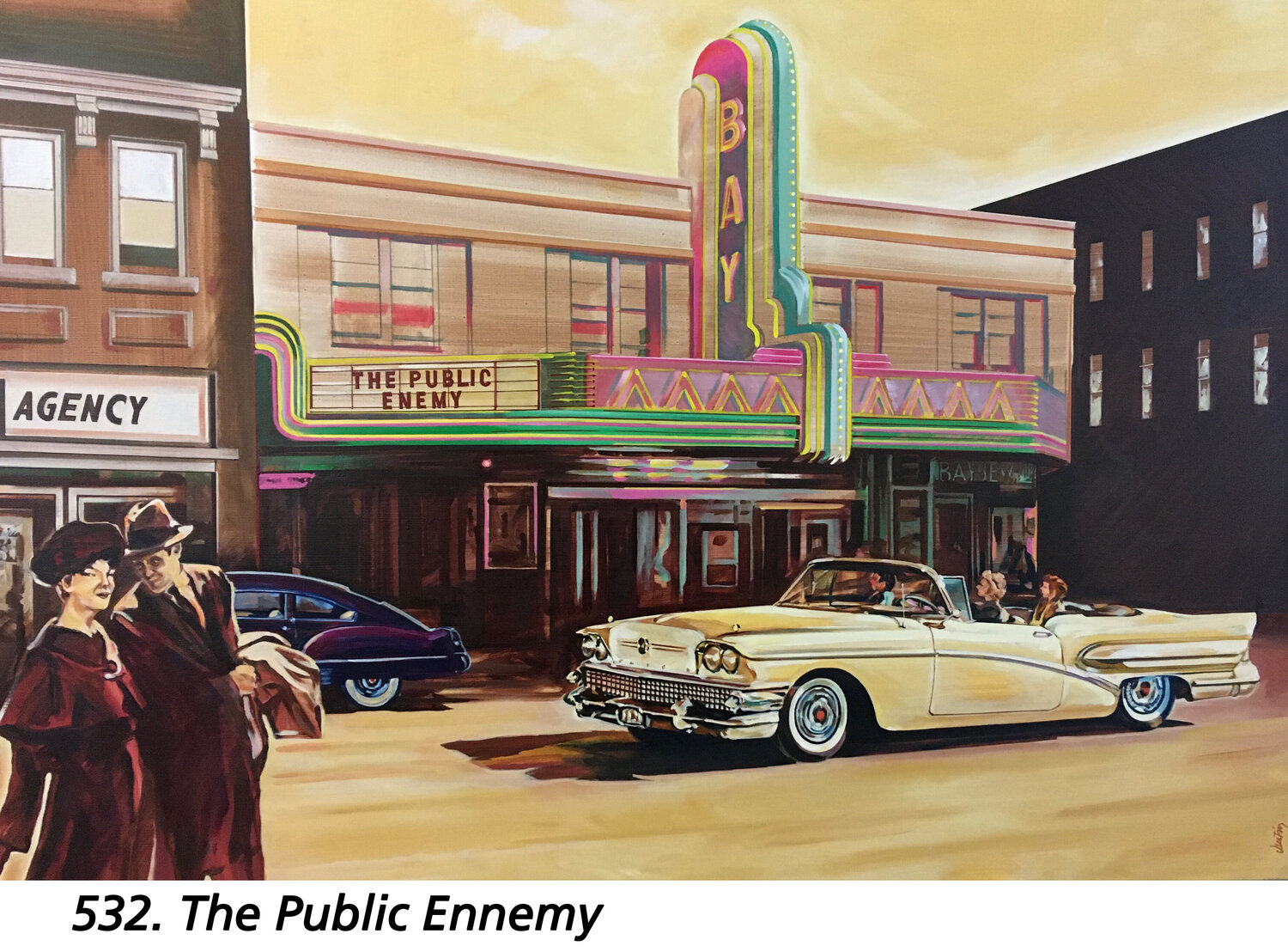 The Public Enemy Jean-François Vautrin Originalgemälde zu verkaufen