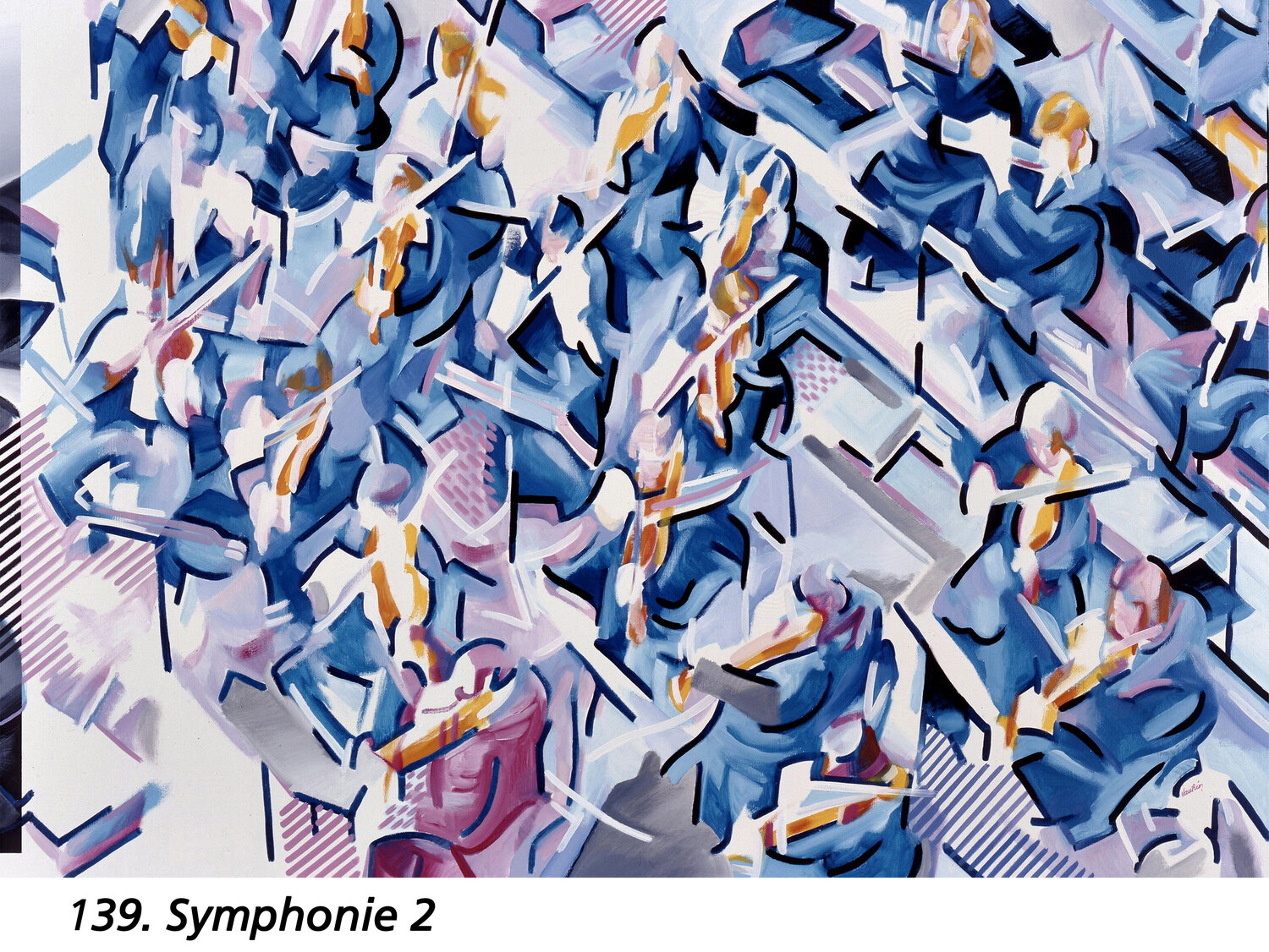 Symphonie 2 Jean-François Vautrin Originalgemälde zu verkaufen