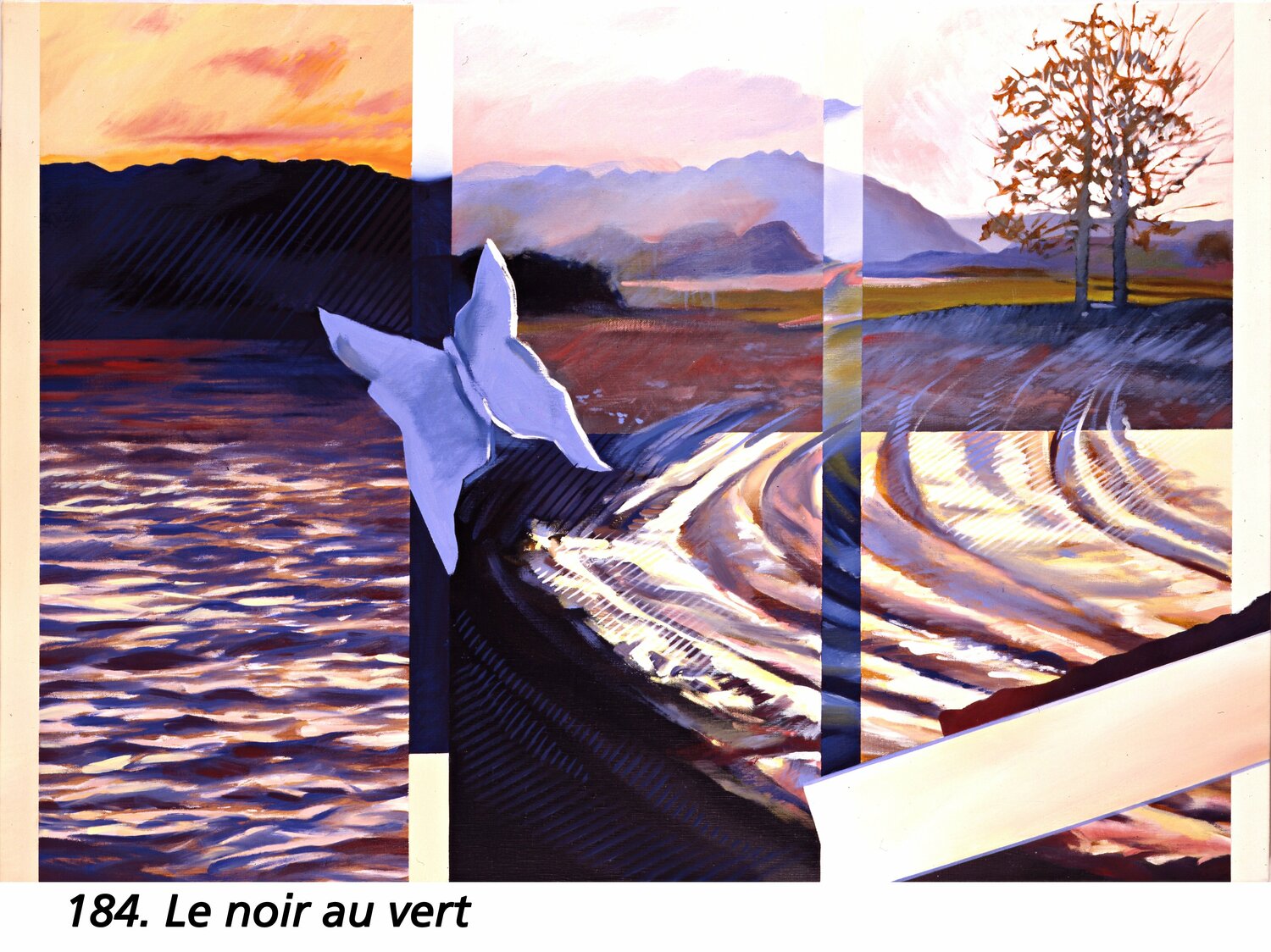 Le noir au vert Jean-François Vautrin Originalgemälde zu verkaufen