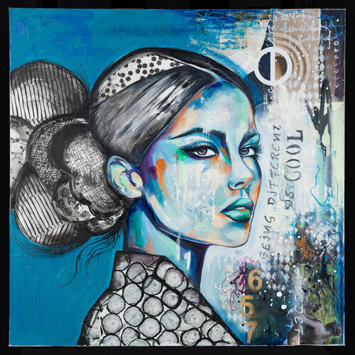 azure dreams by Shams Kherani, Painting for Sale on Singulart