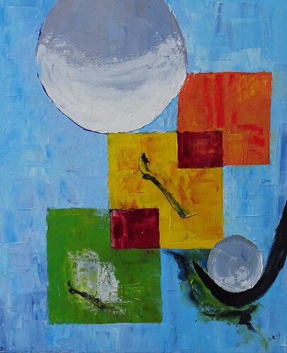 Relation d'incertitude set1 by Marcel SAVY, Painting for Sale on Singulart