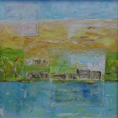 Les bords du Nil Set12 by Marcel SAVY, Painting for Sale on Singulart